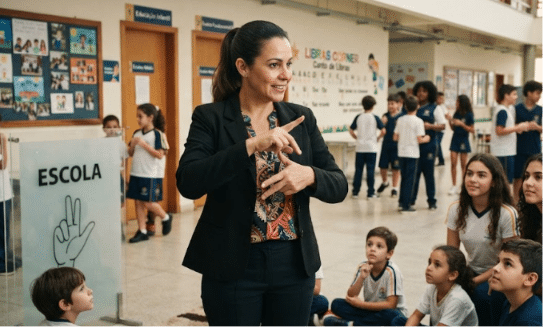 Intérprete de Libras para Escolas com Alunos Surdos - LeveLibras