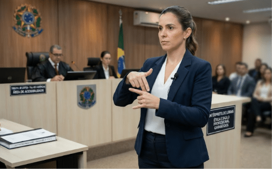 Intérprete de Libras para Audiências e Processos Judiciais - LeveLibras